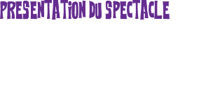 Presentation du spectacle 
